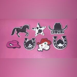 Cowgirl croc charms